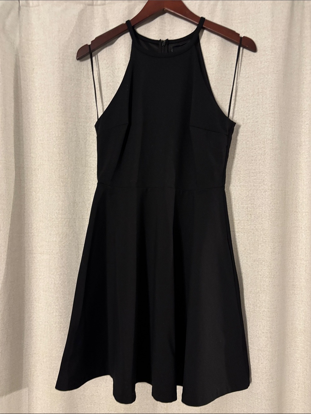 Cynthia Rowley Black Halter Midi Dress